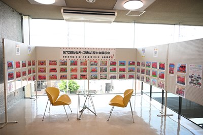 千早ロビー展示「第72回はたらく消防の写生会」