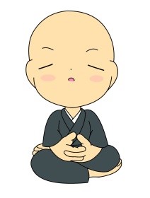坊主のイラスト