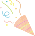 クラッカーを鳴らす